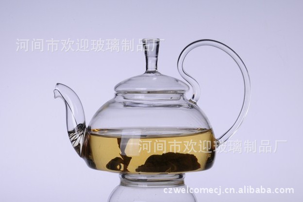 玻璃茶壺 高把壺 耐高溫玻璃茶具 不掉蓋壺 花茶壺 600ML批發・進口・工廠・代買・代購