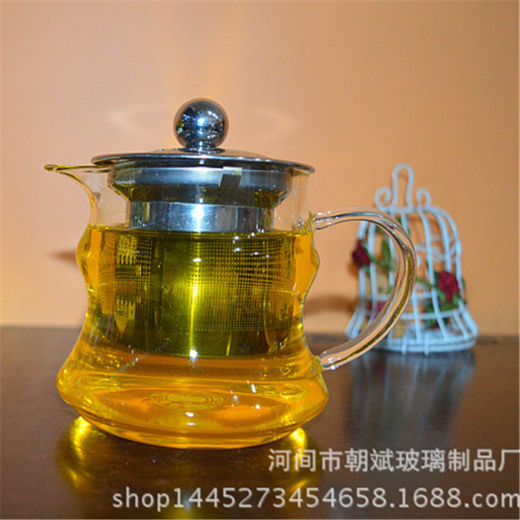 耐熱玻璃茶壺大容量加厚耐高溫不銹鋼茶漏壺過濾內膽花茶壺燒水壺工廠,批發,進口,代購