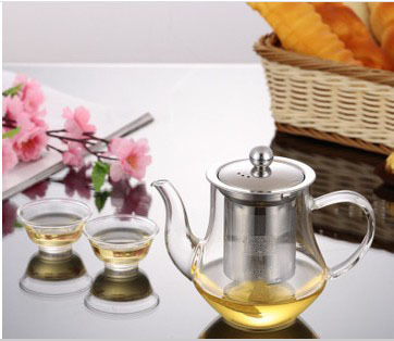 加厚耐熱玻璃茶具茶壺 不銹鋼過濾直火功夫茶具 透明泡花茶壺工廠,批發,進口,代購