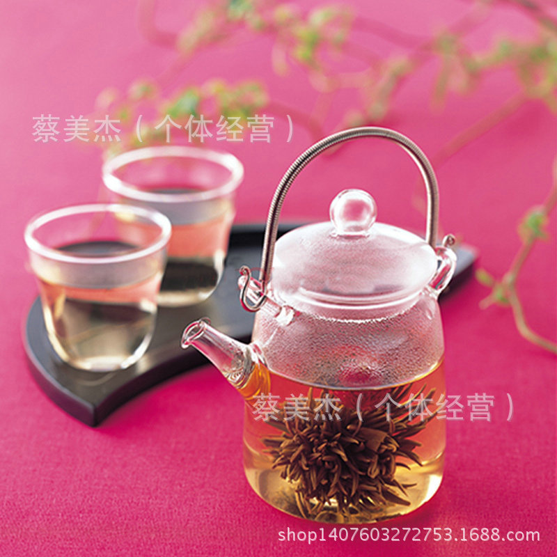 出口日本 玻璃泡茶器提梁壺 耐熱玻璃功夫茶具 玻璃茶壺工廠,批發,進口,代購