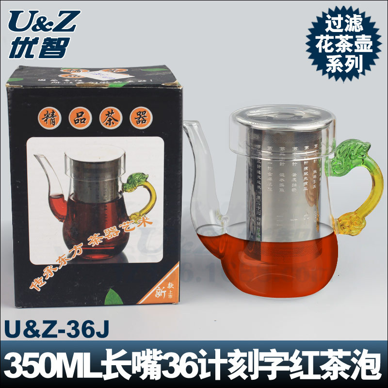 36計耐熱玻璃紅茶泡茶器 304高級過濾內膽泡茶壺 綠茶泡 普洱茶具工廠,批發,進口,代購
