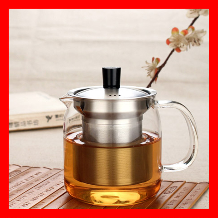 耐熱玻璃茶壺不銹鋼過濾內膽花茶壺煮茶器功夫茶具定做批發燒水壺工廠,批發,進口,代購