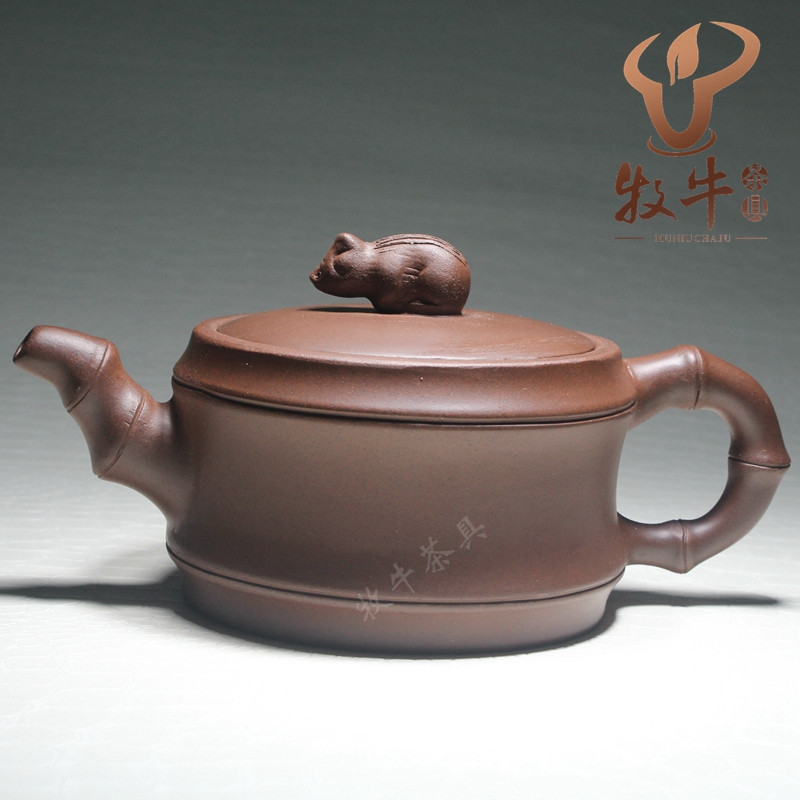 牧牛 宜興紫砂茶壺 灌漿壺豬報平安190毫升 禮品茶具套裝LOGO定製工廠,批發,進口,代購