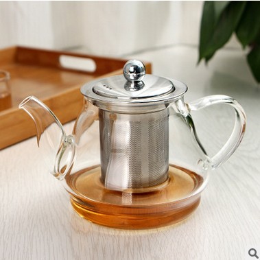耐熱玻璃茶壺紅茶花草茶壺普洱功夫玻璃茶具不銹鋼過濾沖茶器加厚批發・進口・工廠・代買・代購