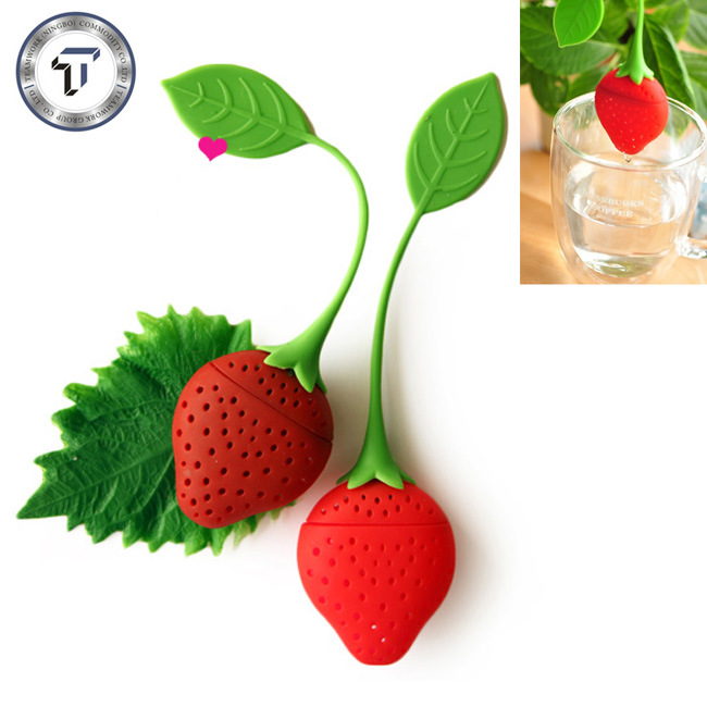 [定製]洛哈思矽膠草莓泡茶器 矽膠茶葉包 草莓茶葉泡茶包 促銷品工廠,批發,進口,代購