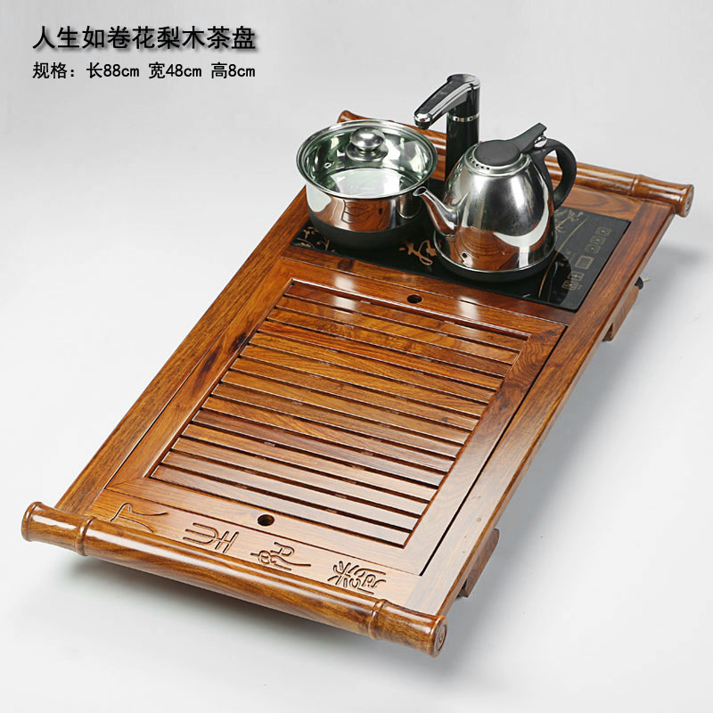 奈陌 人生如卷 四合一電熱爐茶具套裝 功夫茶具花梨木茶盤批發工廠,批發,進口,代購