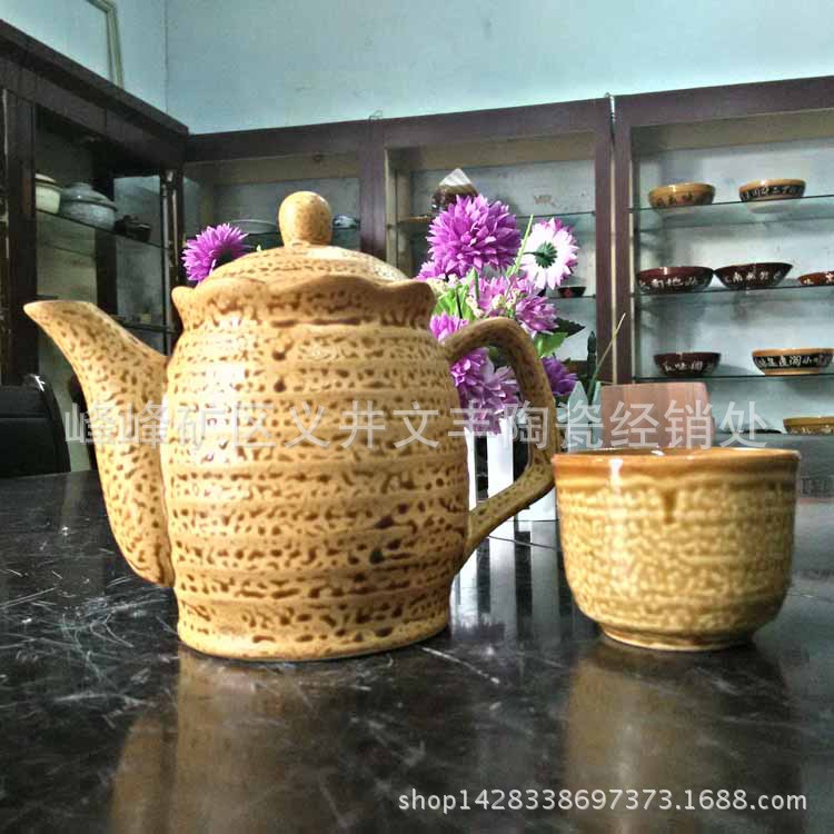 廠傢直銷 茶具套裝老式復古養生陶瓷茶壺茶杯量大從優工廠,批發,進口,代購