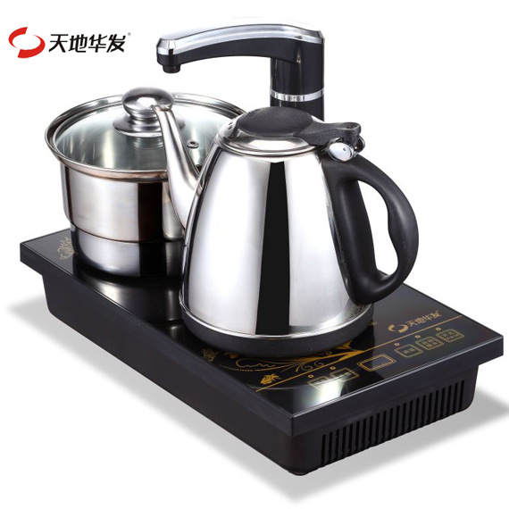 自動智能上抽水電熱燒水茶壺具電磁茶爐套裝茶盤四合一  天地華發工廠,批發,進口,代購