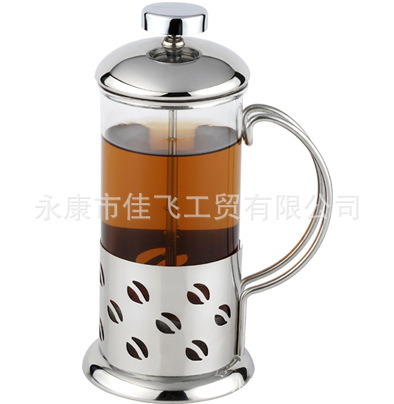 600ml不銹鋼沖茶器 禮品工具 泡茶茶杯 玻璃杯 沖茶壺 法壓壺工廠,批發,進口,代購