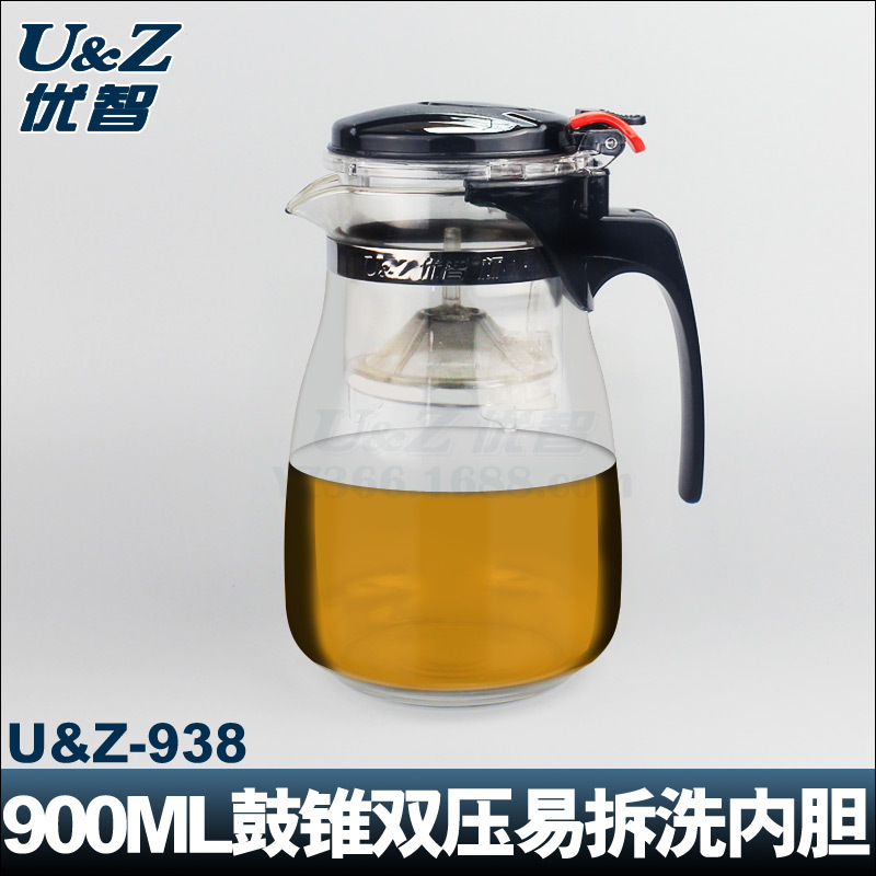 900ML 實惠飄逸杯 定製LOGO禮品茶壺 可拆洗玲瓏杯  越弛 茶道杯工廠,批發,進口,代購