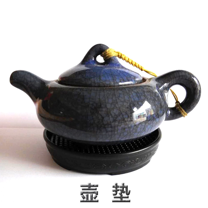 廠傢直銷茶壺墊實用新穎塑料雕花壺墊隔熱養壺墊杯墊茶具配件壺托工廠,批發,進口,代購