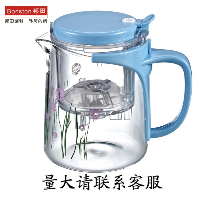 專業供應耐熱玻璃茶壺 飄逸杯 邦田泡茶杯 可定製工廠,批發,進口,代購