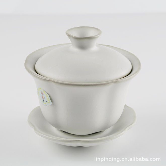 汝窯茶具 正品 開片蓋碗 汝窯 東道 葵口蓋碗工廠,批發,進口,代購