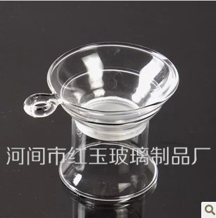 功夫茶具配件兩件套 耐熱玻璃茶具 茶杯茶漏 茶架過濾器廠傢直銷工廠,批發,進口,代購