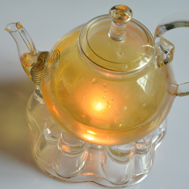 玻璃茶壺底座創意水晶玻璃心形底座 加熱底座 茶壺暖茶器 溫茶器批發・進口・工廠・代買・代購