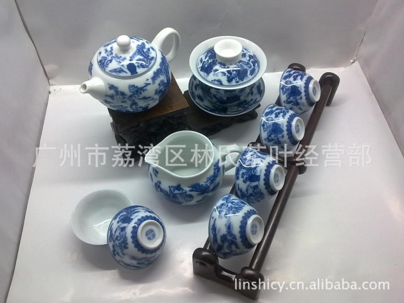 景德鎮陶瓷茶具/青花瓷高檔茶具/鬥茶散裝系列工廠,批發,進口,代購