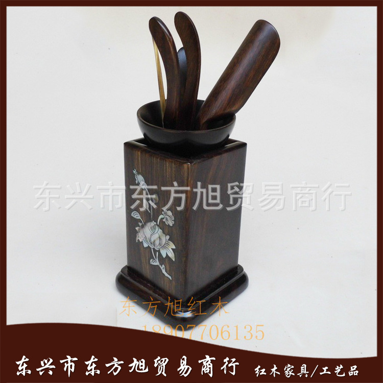 包郵 紅木工藝品 雞翅木功夫茶茶具 茶道6件套 實木茶具工廠,批發,進口,代購