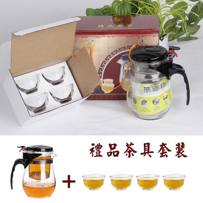 供應玻璃茶具套裝 禮品套裝 整套 促銷茶具套裝 一壺四杯工廠,批發,進口,代購