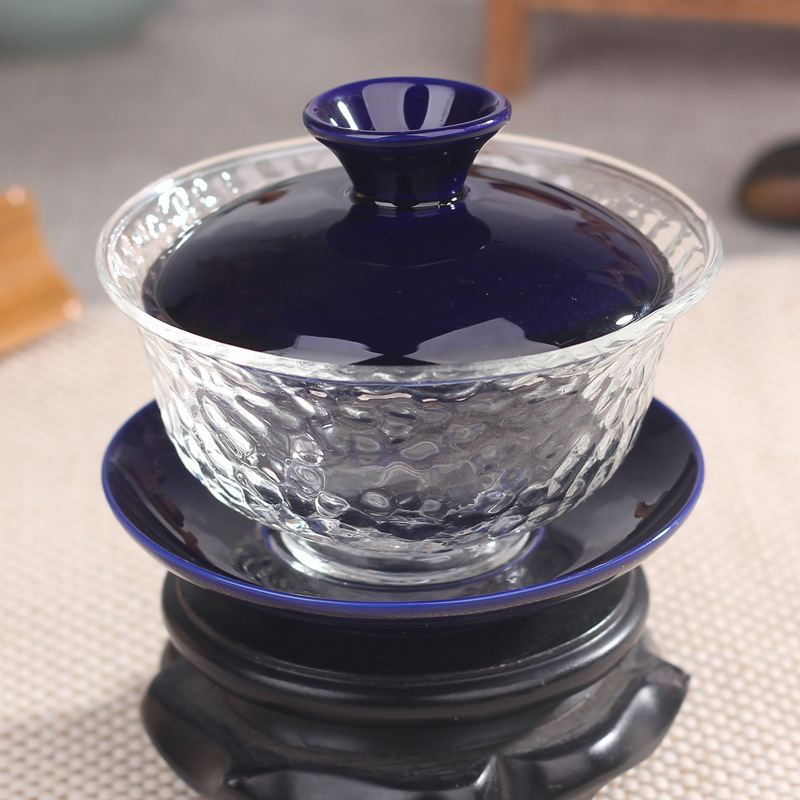 陶瓷茶具綞目紋窯變玻璃蓋碗 三才碗 茶壺 青瓷功夫茶具工廠,批發,進口,代購