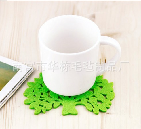 茶杯茶具隔熱墊/防滑毛氈杯墊 禮品【定做優質創意毛氈杯墊】批發・進口・工廠・代買・代購