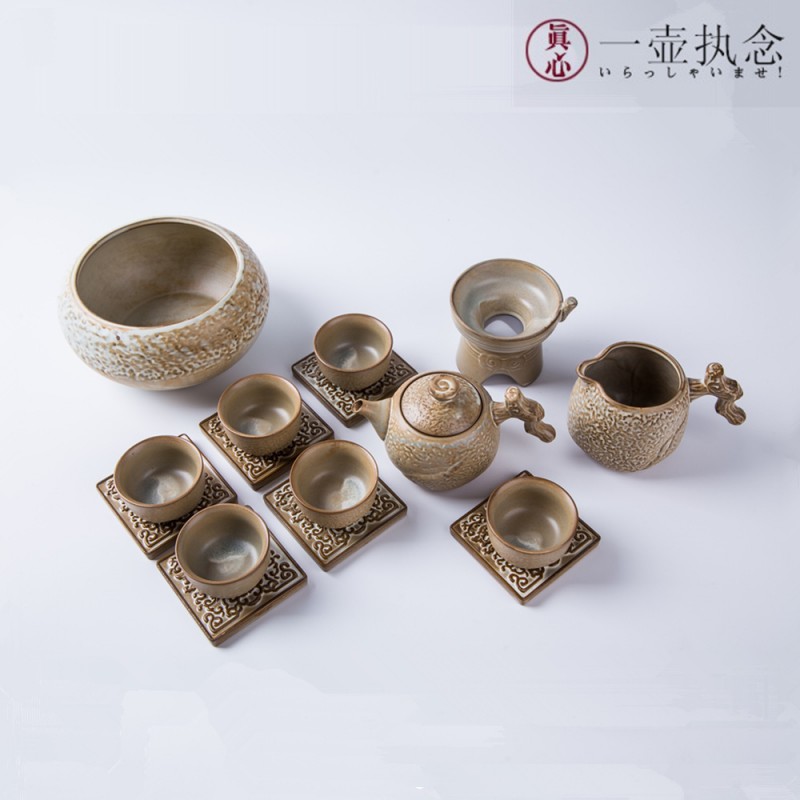 執念陶製仿古茶具套裝臺灣日式粗陶茶具普洱功夫茶具茶壺廠傢直供工廠,批發,進口,代購