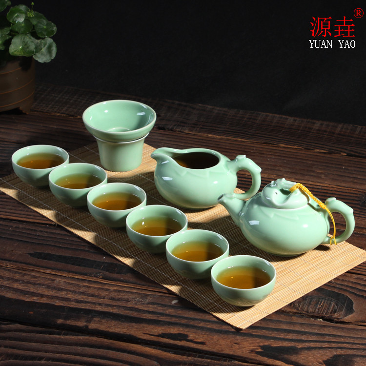 源垚 青瓷功夫茶具套裝 整套茶壺茶具 批發特價工廠,批發,進口,代購