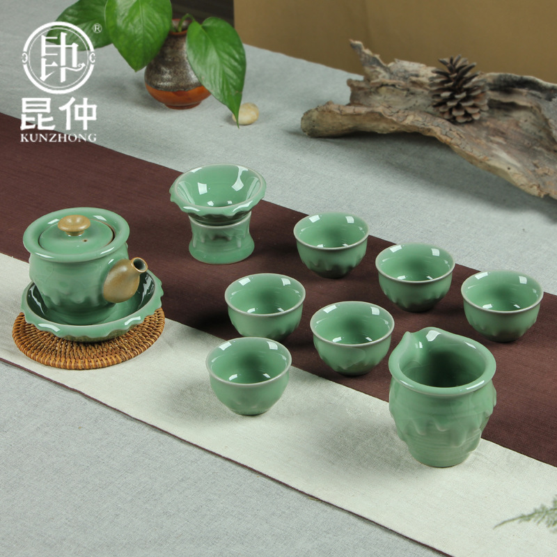 廠傢批發昆仲哥窯茶器套裝開片陶瓷功夫茶具禮盒裝批發・進口・工廠・代買・代購