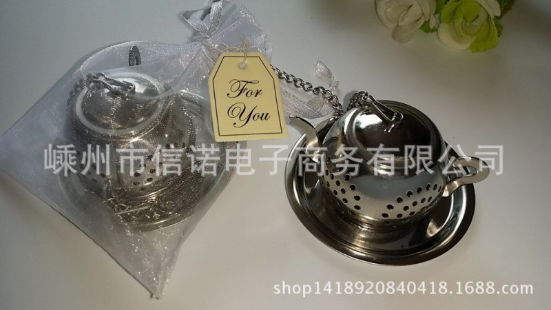 2016新款不銹鋼圓形茶壺濾茶器 婚慶禮品創意小茶壺茶漏 茶具工廠,批發,進口,代購