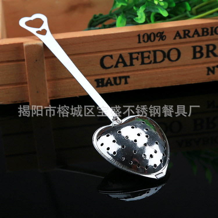 廠傢直銷 心狀不銹鋼茶網濾 廚房茶濾器 過濾器茶道具 茶具配件工廠,批發,進口,代購