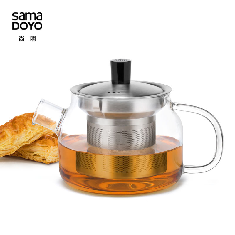 廠傢直銷SAMADOYO尚明整套茶具T'106禮品套裝玻璃沖泡器配4個茶杯工廠,批發,進口,代購