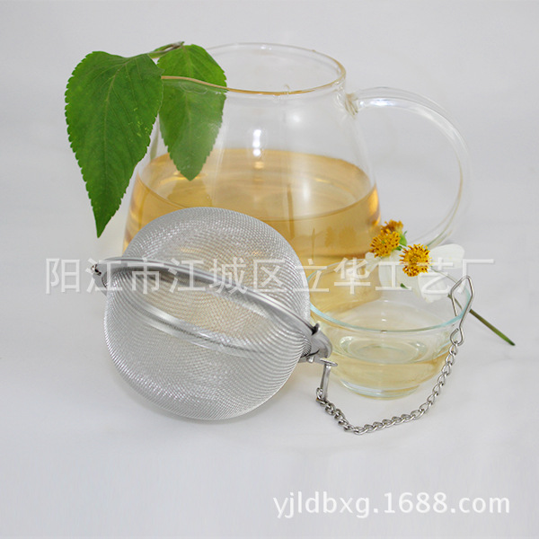 不銹鋼304濾茶器 帶鏈茶球 泡茶器 茶葉過濾器 新款茶濾器工廠,批發,進口,代購