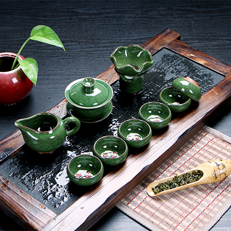 廠傢直銷 陶瓷冰裂釉鯉魚茶具套裝 整套功夫茶具 多款可選批發・進口・工廠・代買・代購