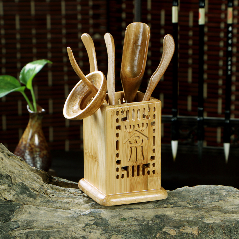廠傢直銷 竹製精品兩麵茶字鏤空雕刻茶道配件 新款竹製茶具擺件批發・進口・工廠・代買・代購