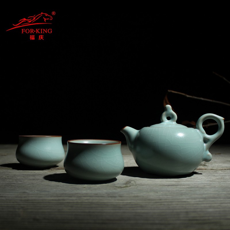 福慶汝窯旺壺功夫茶具整套套裝特價精品日式仿古花茶茶具廠傢批發工廠,批發,進口,代購