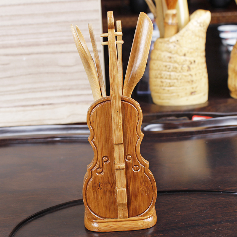 廠傢直銷純手工茶道配件 竹製小提琴六君子茶道 實用配件批發批發・進口・工廠・代買・代購