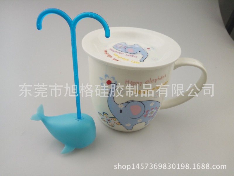 廠傢熱銷調皮海豚食品矽膠泡茶器 創意迷你鯨魚茶包趣味濾茶器工廠,批發,進口,代購