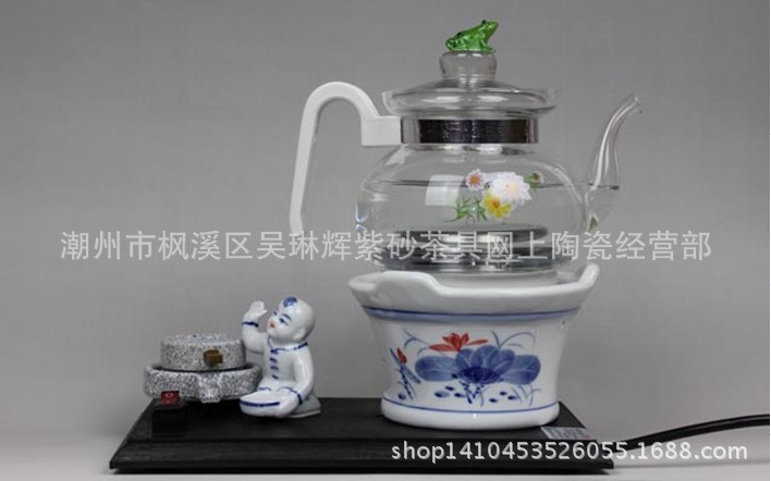 正稻陶然爐 整套茶具 電子功夫電茶爐 白瓷手彩風爐 廠傢直銷！批發・進口・工廠・代買・代購