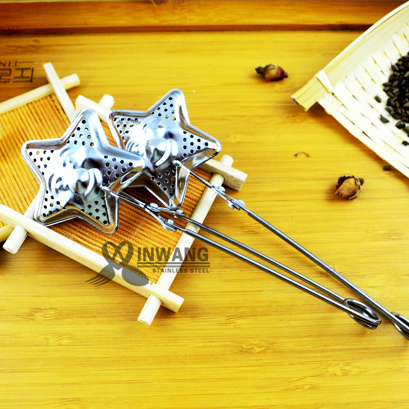 【oduC5】不銹鋼星星笑臉濾茶器 心形茶夾創意濾茶器茶漏泡茶神器工廠,批發,進口,代購
