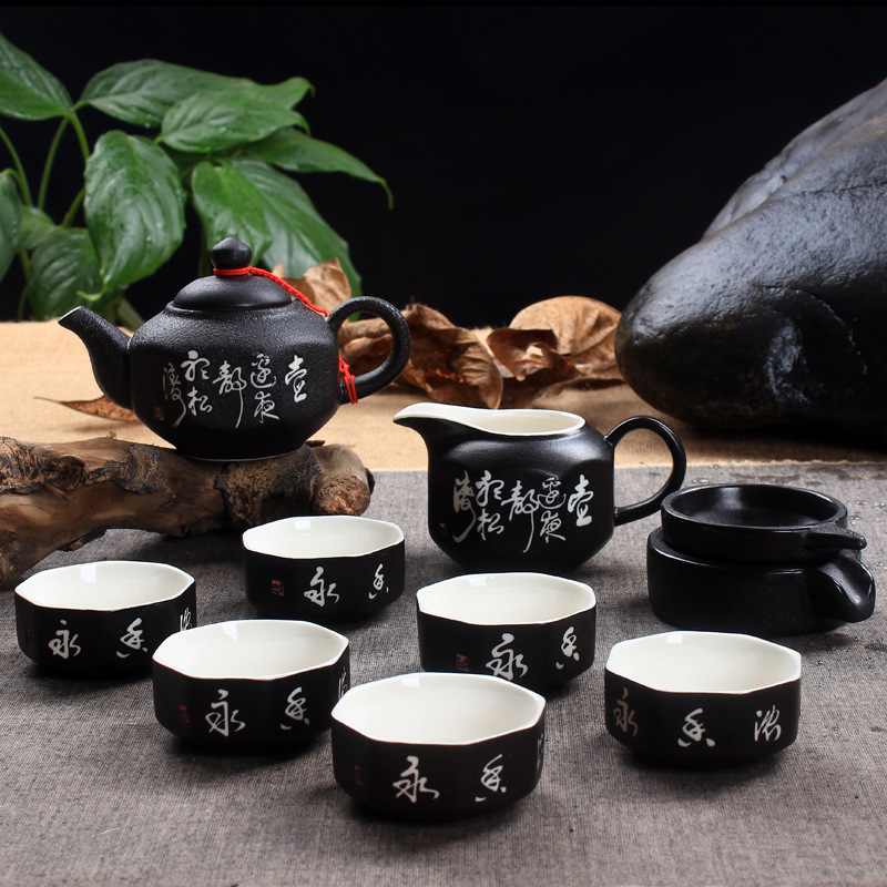 廠傢直銷 手繪茶具 路寶茶具套裝10頭 手繪陶瓷功夫茶具套裝批發・進口・工廠・代買・代購