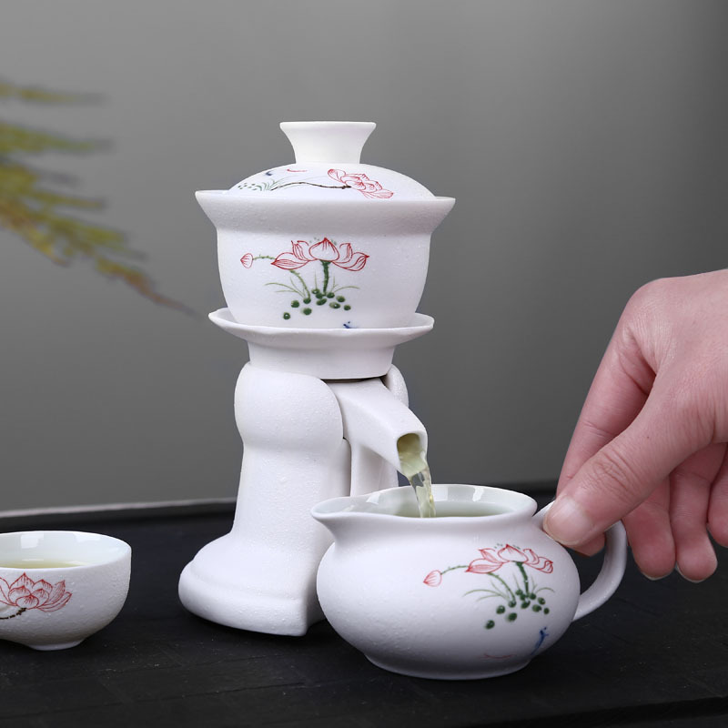 廠傢直銷 陶瓷全自動茶具 雪花釉功夫茶具特價茶具套裝禮品茶具工廠,批發,進口,代購