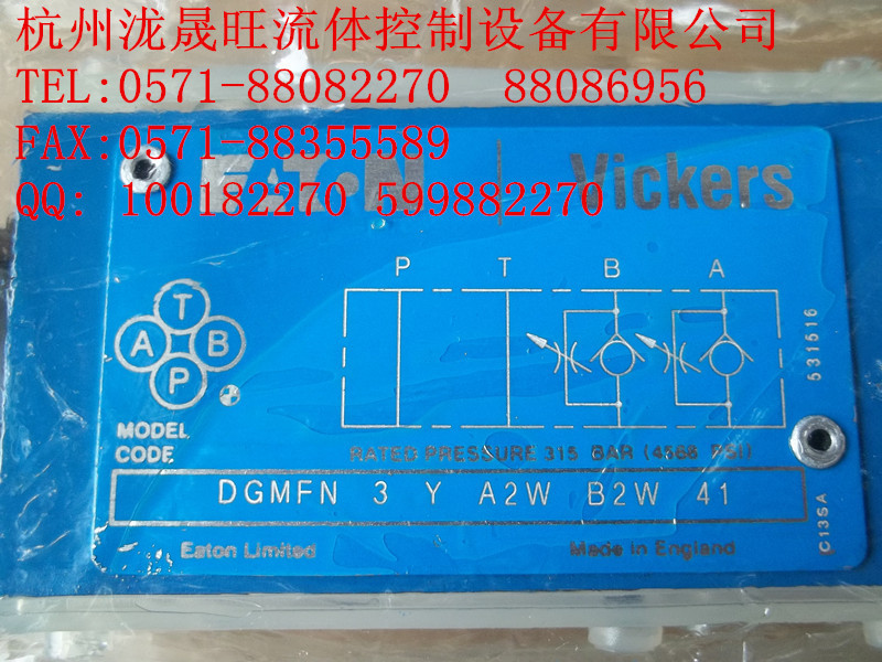 VICKERS/威格士 節流閥 DGMFN-3-Y-A2W-B2W-41 特價供應工廠,批發,進口,代購