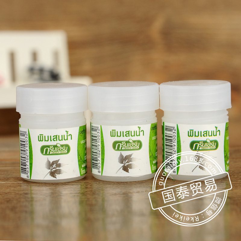 泰國green herb八仙薄荷冰片清涼棉 清涼油 提神醒腦 防暑解暑工廠,批發,進口,代購