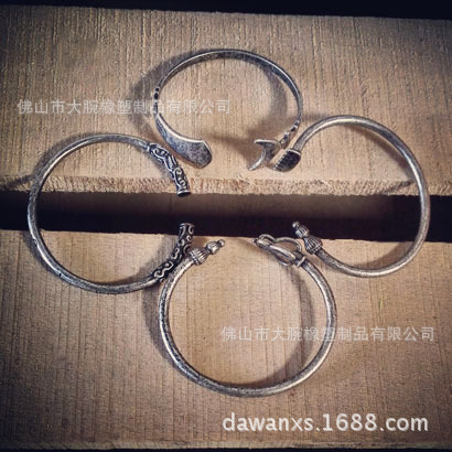 原創潮牌金箍棒古銀鈦鋼手鐲西遊記兵器孫悟空手鐲情侶手環首飾工廠,批發,進口,代購