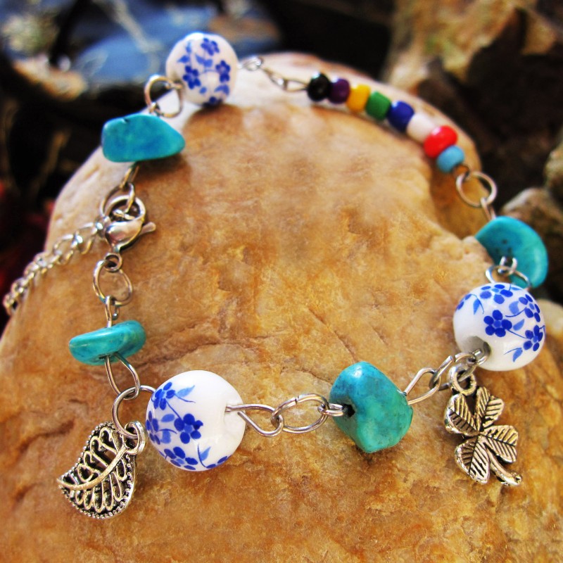 推薦爆款精美飾品 實體店貨源 10元店首飾 手工創意手飾 陶瓷手鏈工廠,批發,進口,代購