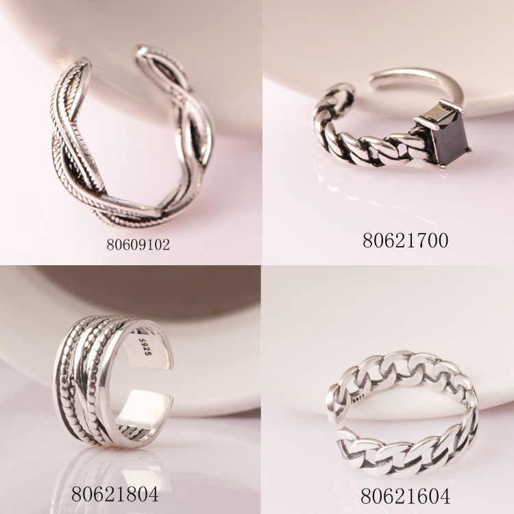 淘寶熱銷手飾復古泰銀戒指 女 s925純銀潮流個性飾品代理加盟工廠,批發,進口,代購