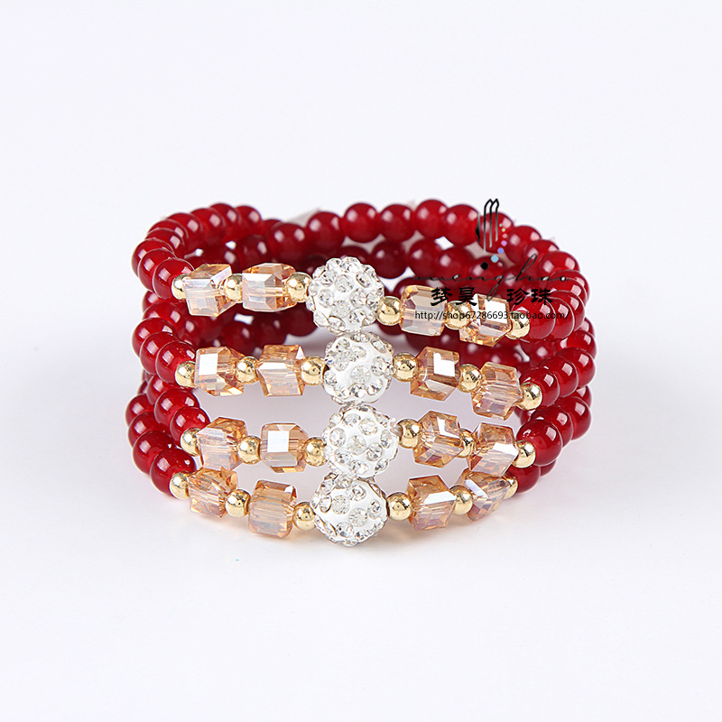 義烏小商品民族風仿石榴石手鏈擺地攤新產品貨源飾品手串熱銷首飾工廠,批發,進口,代購