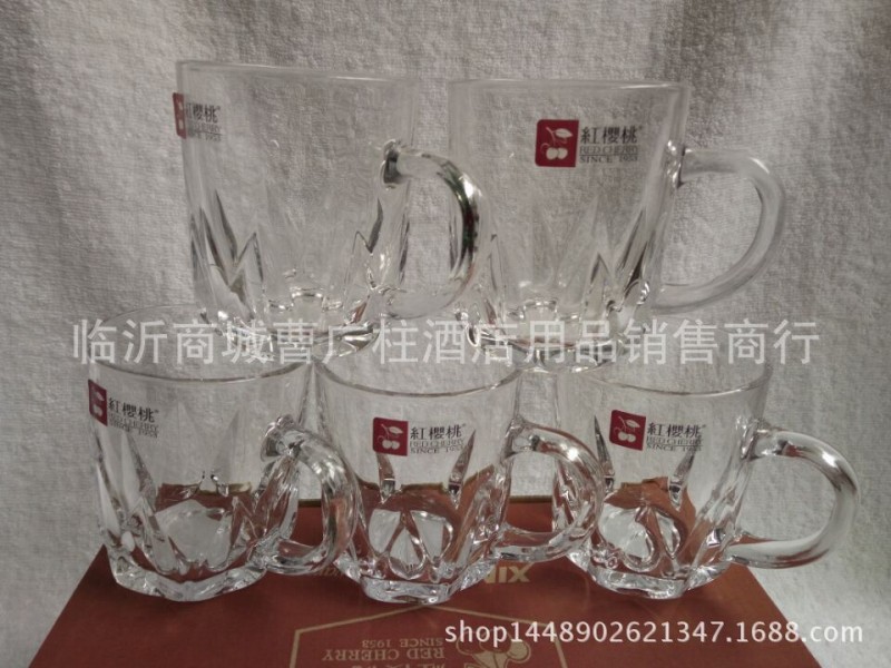 批發紅櫻桃鉆石把杯6件套麗樽ZB04同款 9元9專供 訂製LOGO贈品工廠,批發,進口,代購