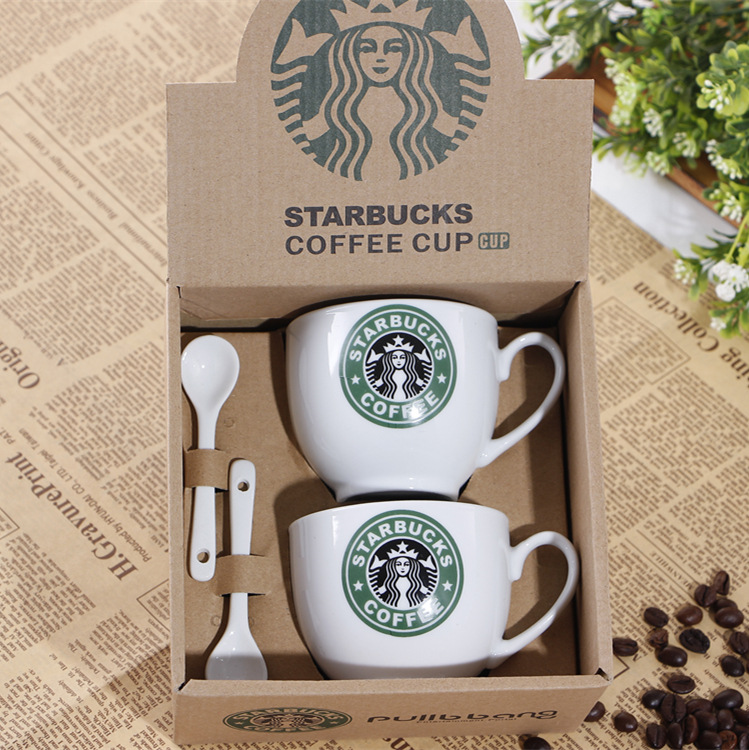 創意陶瓷杯  星巴克咖啡杯   卡通杯   廣告促銷   可定製LOGO批發・進口・工廠・代買・代購