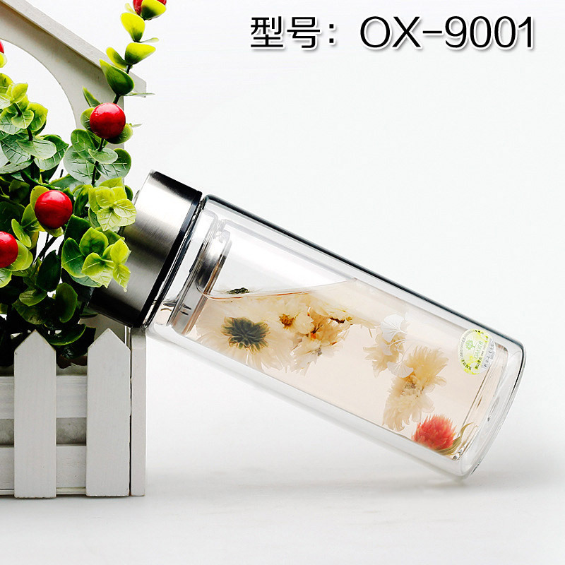 雙層玻璃杯批發 創意進口水杯代理 歐橡玻璃杯子創意禮品一件代發批發・進口・工廠・代買・代購