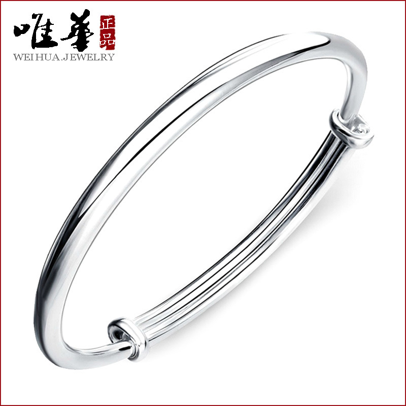 925純銀圓光身貴妃百搭簡約維拉手鐲 女款 傳世純戀手環廠傢批發工廠,批發,進口,代購